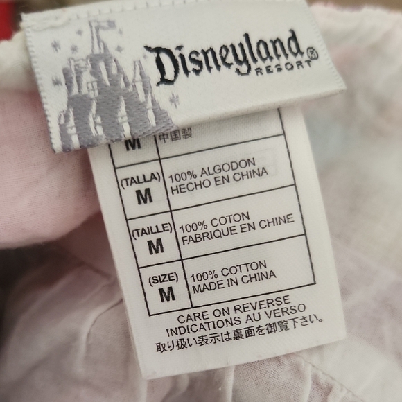 Disney Disneyland Pink Patchwork Summer Dress Medium - Picture 6 of 10